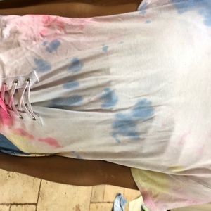 White tie dye shirt
